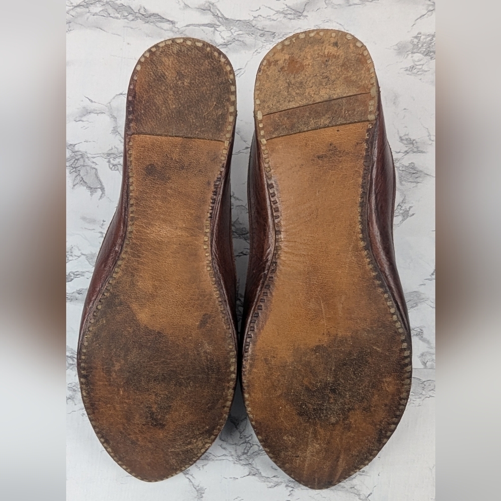 Men's Leather Slipper Shoe Turkish Slippers Or Indian Jutties - Picture 6 of 10